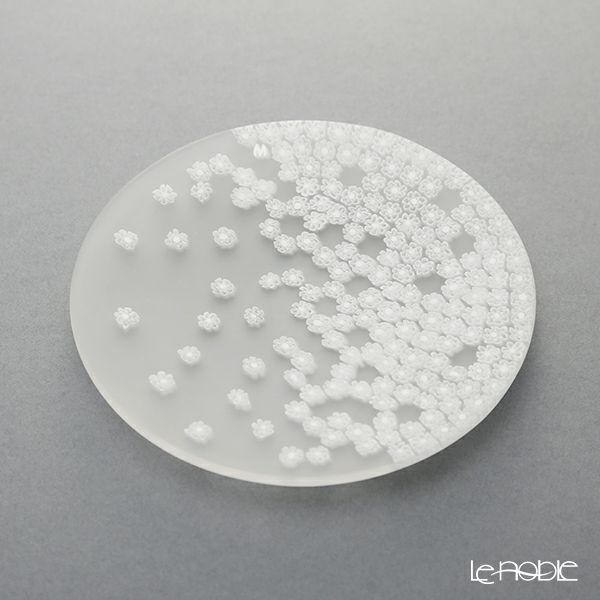 エルコーレモレッティ ミレフィオーリ フラットプレート 13cm 春風 ホワイト 小皿