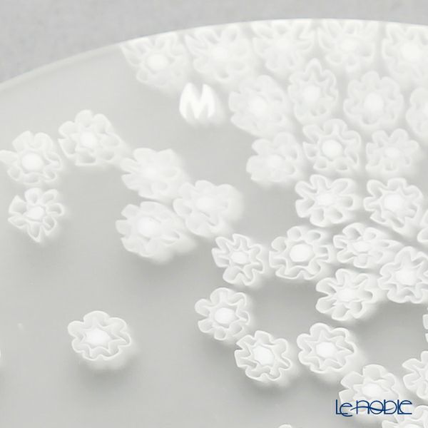 エルコーレモレッティ ミレフィオーリ フラットプレート 13cm 春風 ホワイト 小皿