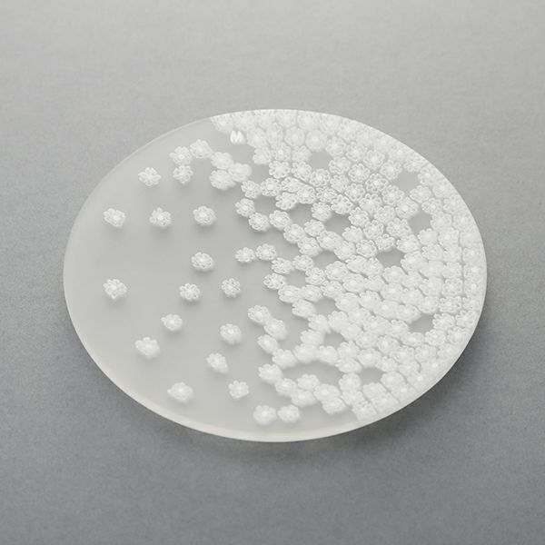 エルコーレモレッティ ミレフィオーリ フラットプレート 13cm 春風 ホワイト 小皿