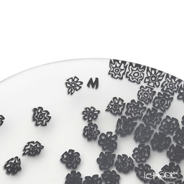 エルコーレモレッティ ミレフィオーリ フラットプレート 13cm 春風 ブラック VDP13 BLACK