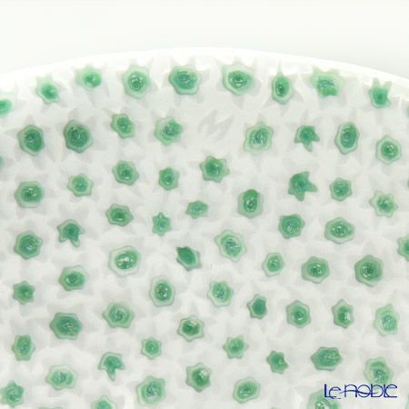 エルコーレモレッティ ミレフィオーリ プレート 19cm グリーン×ホワイト（68）