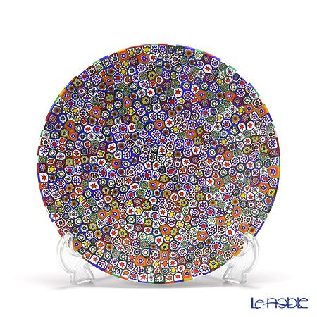 エルコーレモレッティ ミレフィオーリ プレート 19cm ゲンショク多彩（100）
