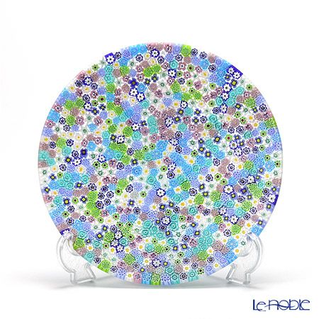 エルコーレモレッティ ミレフィオーリ プレート 19cm パステル多彩（200）