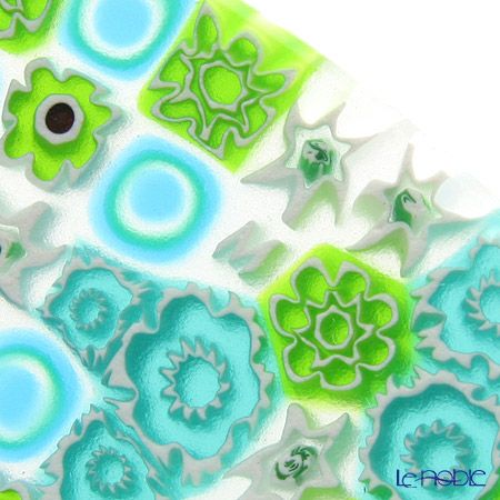 エルコーレモレッティ ミレフィオーリ プレート 19cm グリーン系（211）