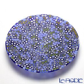 エルコーレモレッティ ミレフィオーリ プレート 19cm ブルー系（212）