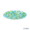 エルコーレモレッティ ミレフィオーリ プレート 19cm ブルー×グリーン 411