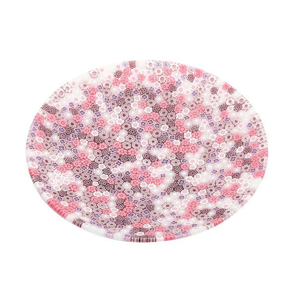 エルコーレモレッティ ミレフィオーリ プレート 19cm ピンク系 428