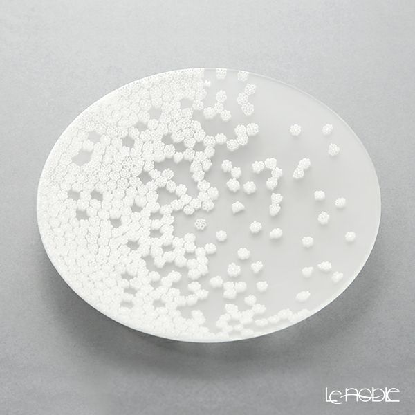 エルコーレモレッティ ミレフィオーリ プレート 19cm 春風 ホワイト VDP19 WHITE