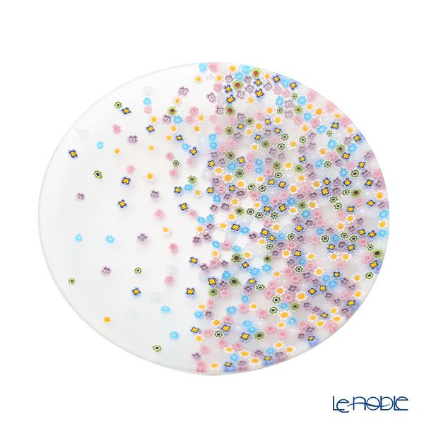 エルコーレモレッティ ミレフィオーリ フラットプレート 19cm 春風 マルチカラー VDP19 Multi