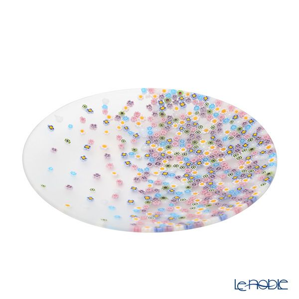 エルコーレモレッティ ミレフィオーリ フラットプレート 19cm 春風 マルチカラー VDP19 Multi