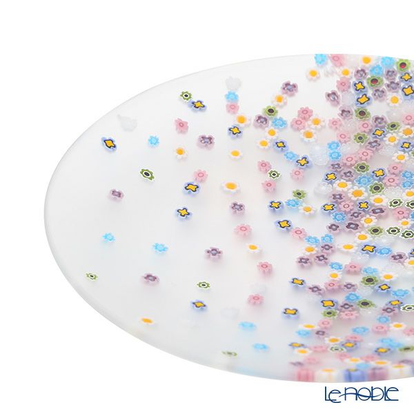 エルコーレモレッティ ミレフィオーリ フラットプレート 19cm 春風 マルチカラー VDP19 Multi