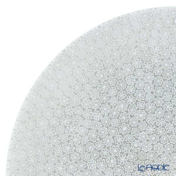 エルコーレモレッティ ミレフィオーリ プレート 24cm ホワイト（46）