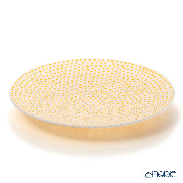 エルコーレモレッティ ミレフィオーリ プレート 24cm イエロー×ホワイト（59）