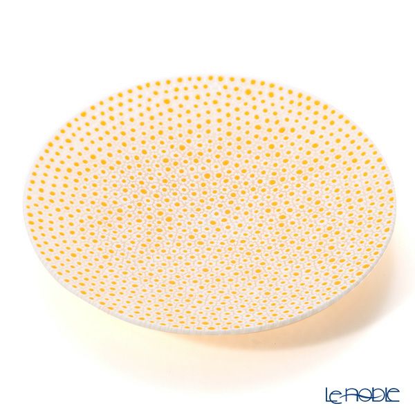 エルコーレモレッティ ミレフィオーリ プレート 24cm イエロー×ホワイト（59）