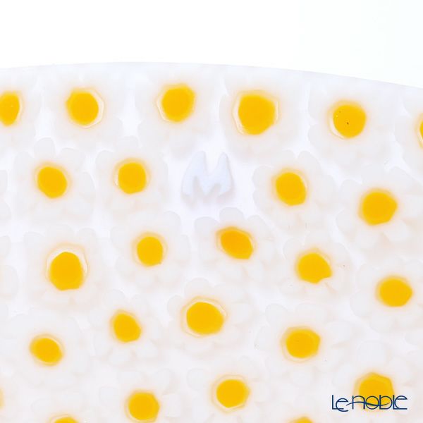 エルコーレモレッティ ミレフィオーリ プレート 24cm イエロー×ホワイト（59）