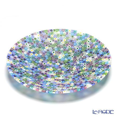 エルコーレモレッティ ミレフィオーリ プレート 24cm パステル多彩（200）