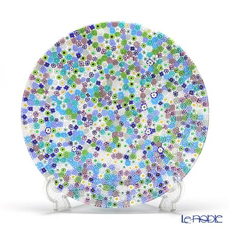 エルコーレモレッティ ミレフィオーリ プレート 24cm パステル多彩（200）