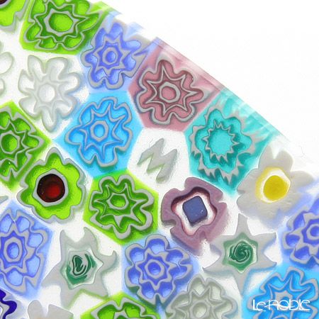 エルコーレモレッティ ミレフィオーリ プレート 24cm パステル多彩（200）