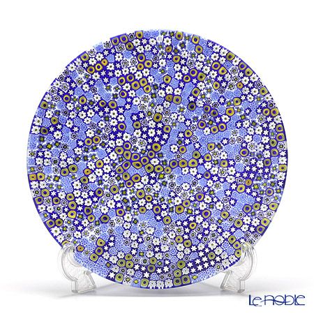 エルコーレモレッティ ミレフィオーリ プレート 24cm ブルー系（212）