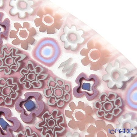 エルコーレモレッティ ミレフィオーリ プレート 24cm ピンク系（214）