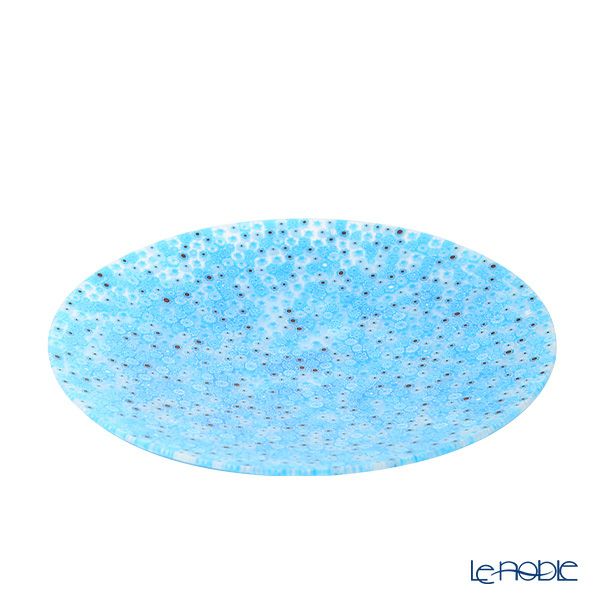 エルコーレモレッティ ミレフィオーリ プレート 24cm ライトブルー 216