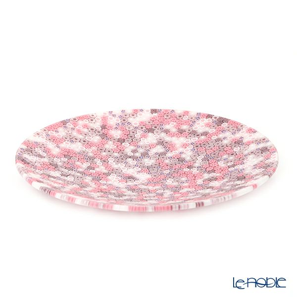 エルコーレモレッティ ミレフィオーリ プレート 24cm ピンク系 428