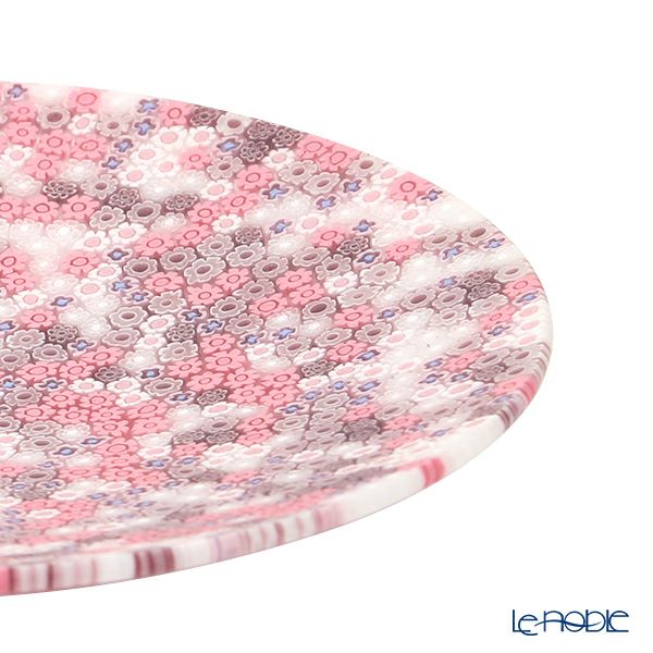 エルコーレモレッティ ミレフィオーリ プレート 24cm ピンク系 428