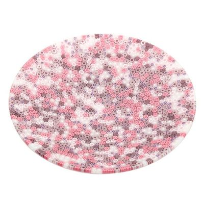 エルコーレモレッティ ミレフィオーリ プレート 24cm ピンク系 428