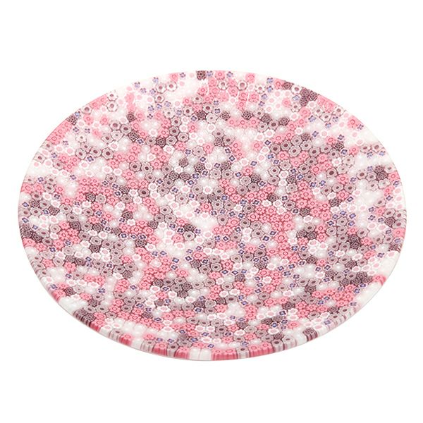 エルコーレモレッティ ミレフィオーリ プレート 24cm ピンク系 428