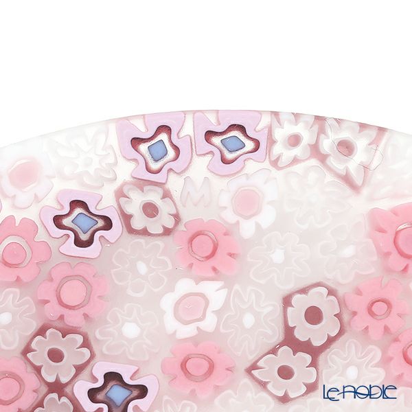 エルコーレモレッティ ミレフィオーリ プレート 24cm ピンク×ホワイト 430