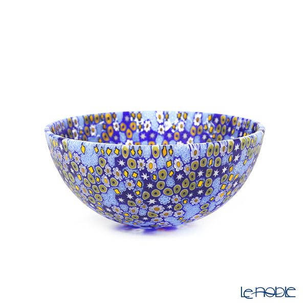エルコーレモレッティ ミレフィオーリ ボウル 13.5cm ブルー系 212