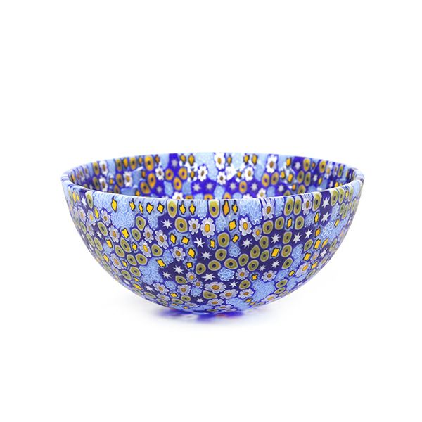 エルコーレモレッティ ミレフィオーリ ボウル 13.5cm ブルー系 212