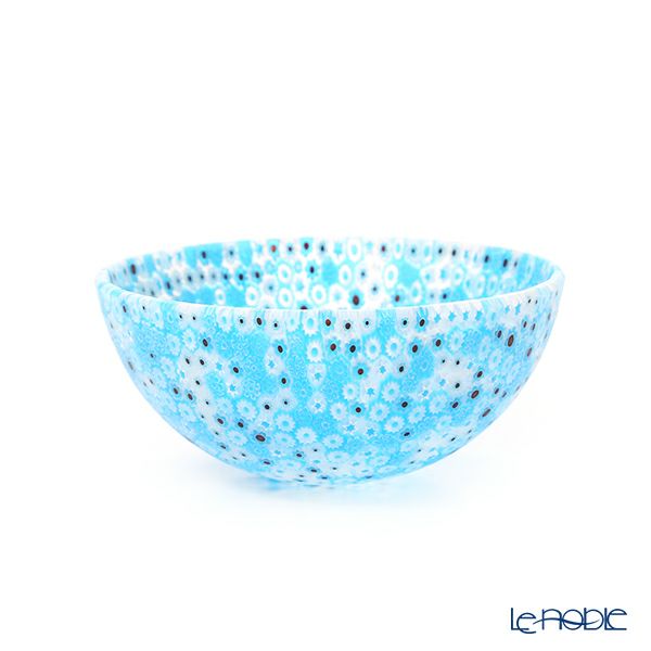 エルコーレモレッティ ミレフィオーリ ボウル 13.5cm ライトブルー 216