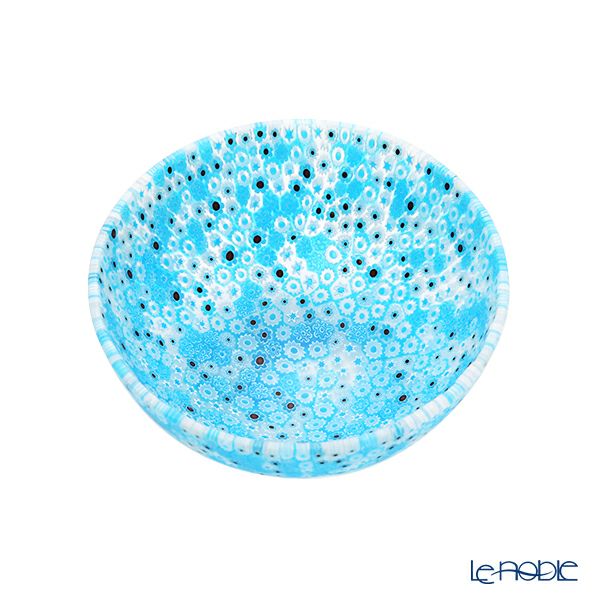 エルコーレモレッティ ミレフィオーリ ボウル 13.5cm ライトブルー 216