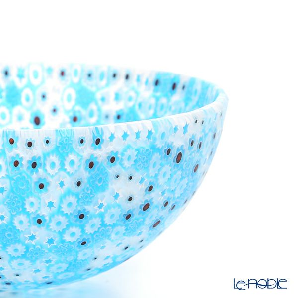 エルコーレモレッティ ミレフィオーリ ボウル 13.5cm ライトブルー 216
