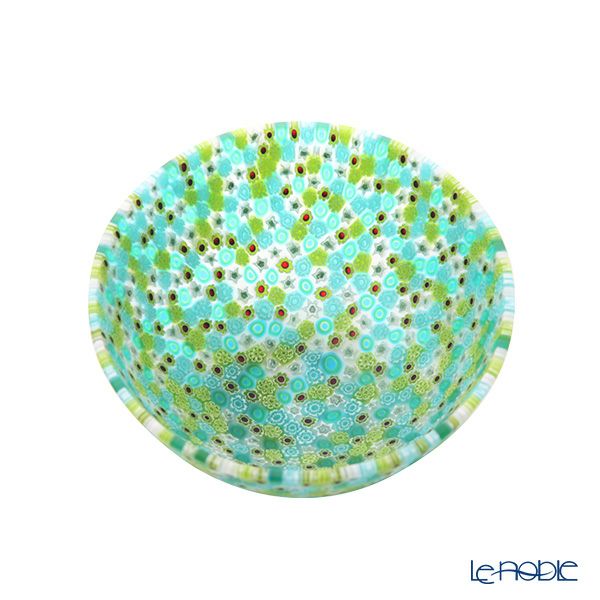 エルコーレモレッティ ミレフィオーリ ボウル 13.5cm グリーン系 211