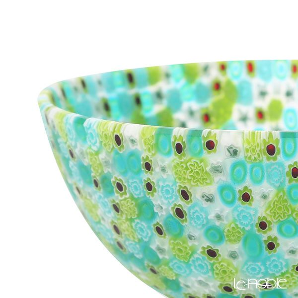 エルコーレモレッティ ミレフィオーリ ボウル 13.5cm グリーン系 211