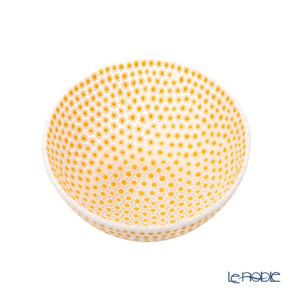 エルコーレモレッティ ミレフィオーリ ボウル 13.5cm イエロー×ホワイト 59