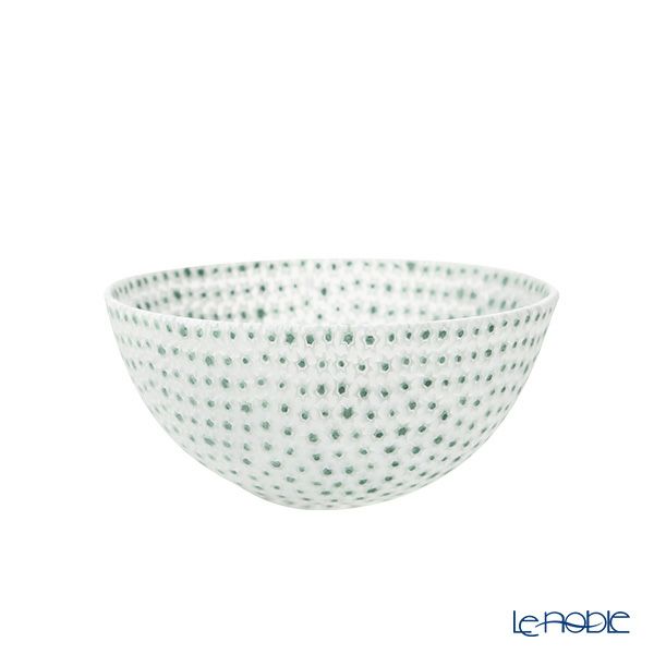 エルコーレモレッティ ミレフィオーリ ボウル 13.5cm グリーン×ホワイト 68