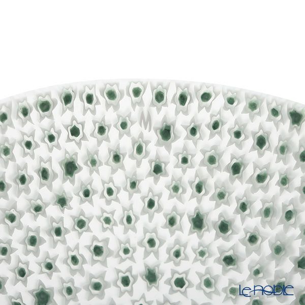 エルコーレモレッティ ミレフィオーリ ボウル 13.5cm グリーン×ホワイト 68