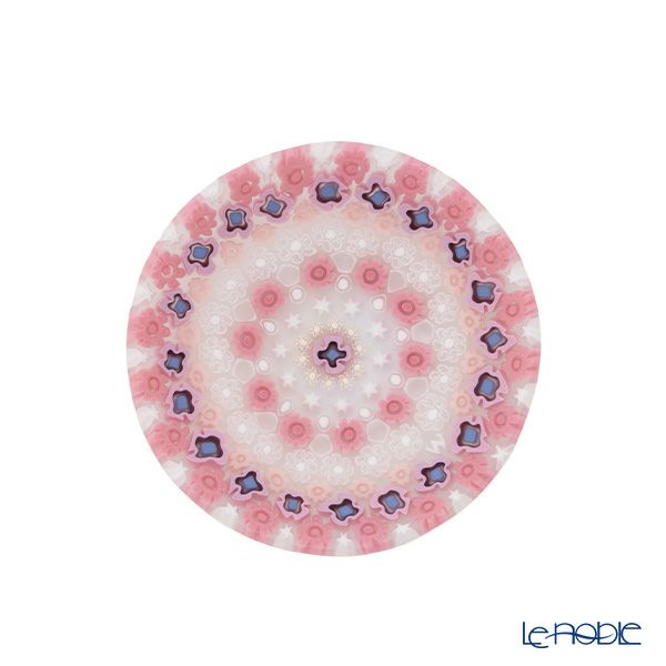 エルコーレモレッティ ミレフィオーリ プレート 8cm 古代ローマモザイク ピンク系