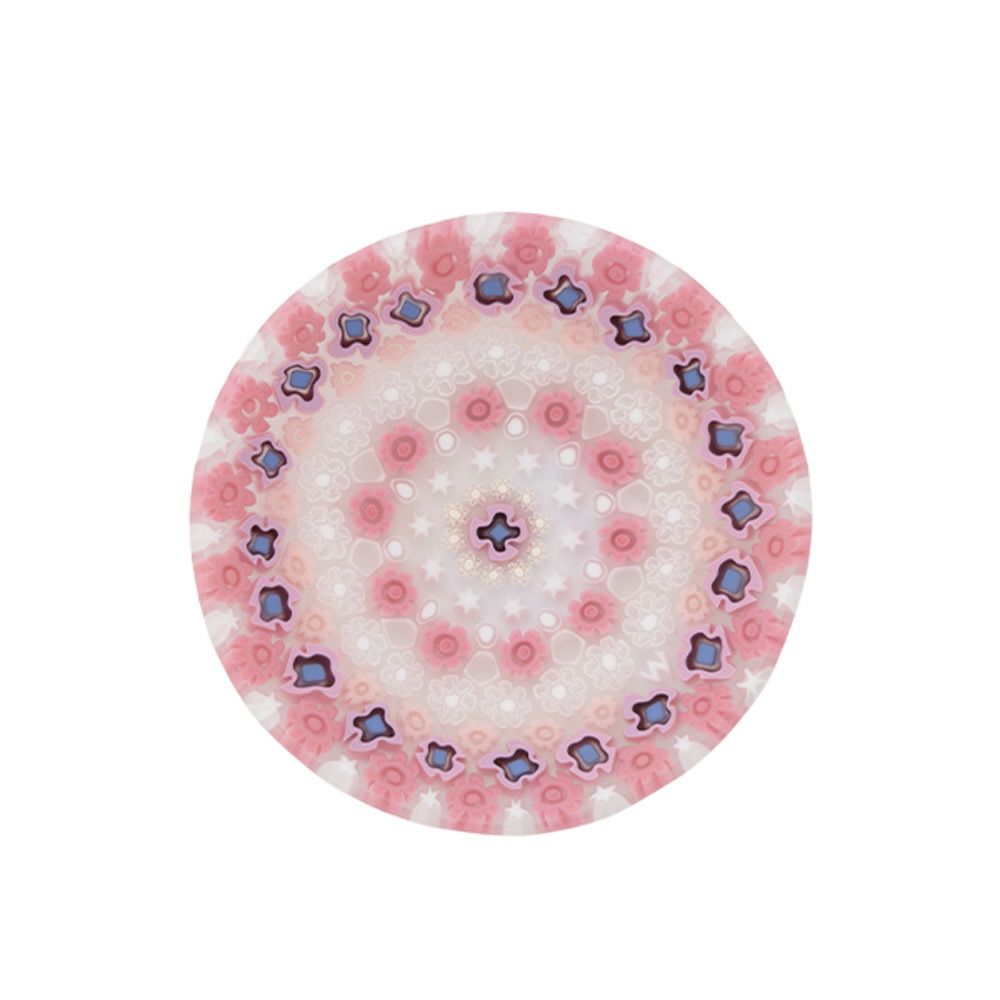 エルコーレモレッティ ミレフィオーリ プレート 8cm 古代ローマモザイク ピンク系