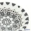 エルコーレモレッティ ミレフィオーリ プレート 8cm 古代ローマモザイク ブラックホワイト系