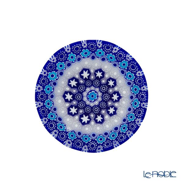 エルコーレモレッティ ミレフィオーリ プレート 8cm 古代ローマモザイク ブルー系