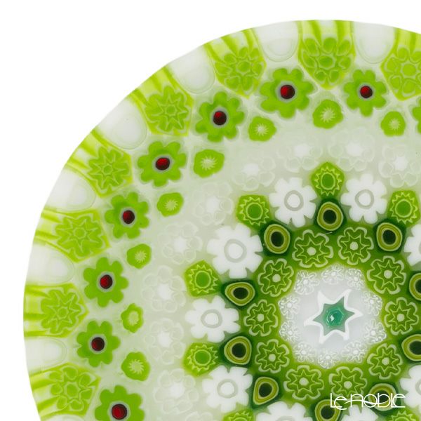 エルコーレモレッティ ミレフィオーリ プレート 8cm 古代ローマモザイク グリーン系