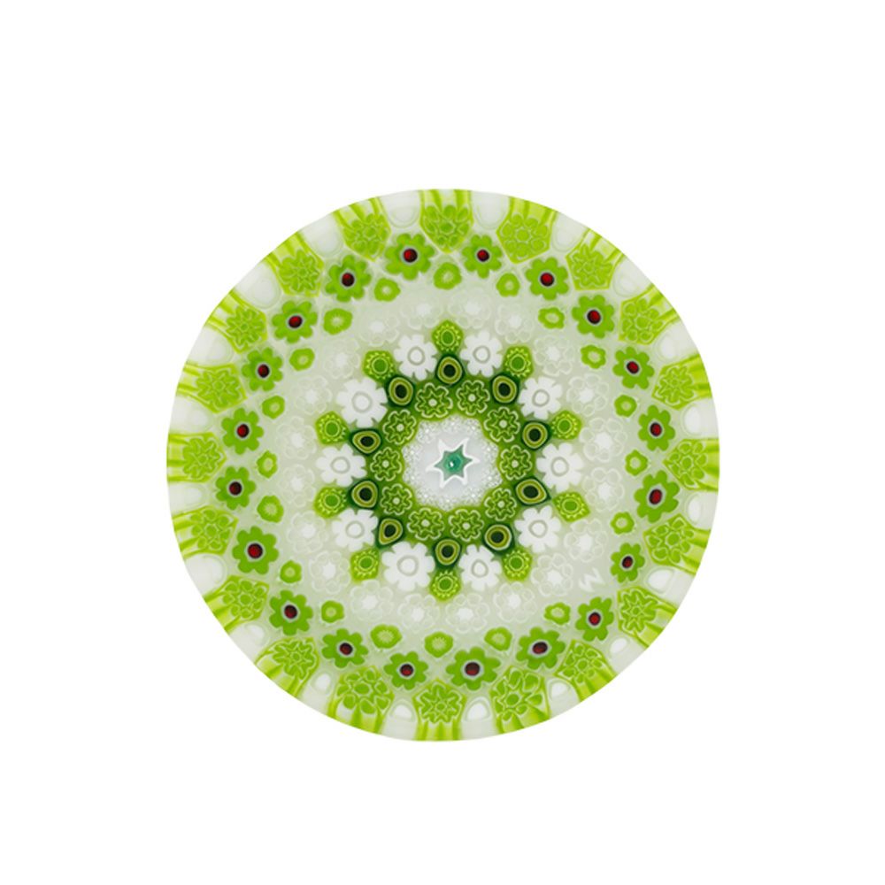 エルコーレモレッティ ミレフィオーリ プレート 8cm 古代ローマモザイク グリーン系