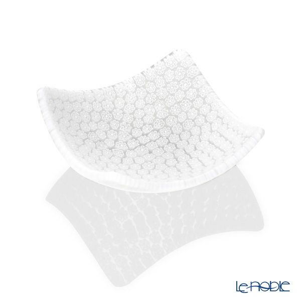 エルコーレモレッティ ミレフィオーリ スモールボウル 8×8cm ホワイト（46）