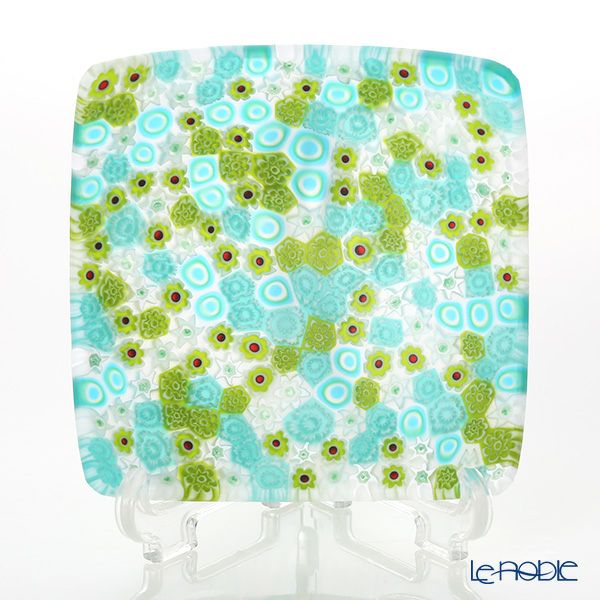 エルコーレモレッティ ミレフィオーリ スモールボウル 8×8cm グリーン系（211）