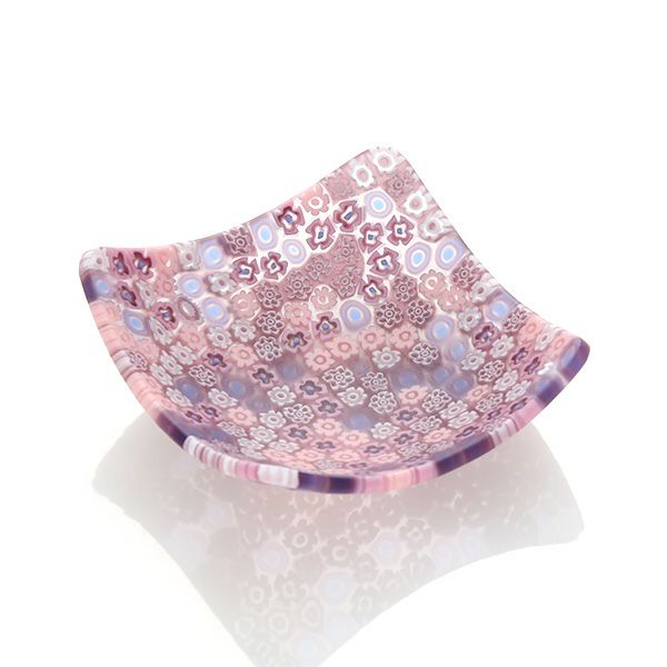 エルコーレモレッティ ミレフィオーリ スモールボウル 8×8cm ピンク系（214）