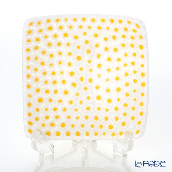 エルコーレモレッティ ミレフィオーリ スモールボウル 8×8cm イエロー×ホワイト（59）